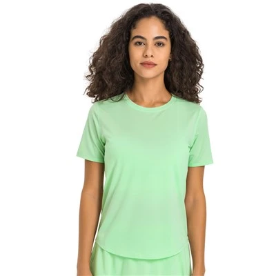 T-shirt ta 'workout niexef tan-nisa malajr ġinnasju u top tal-yoga