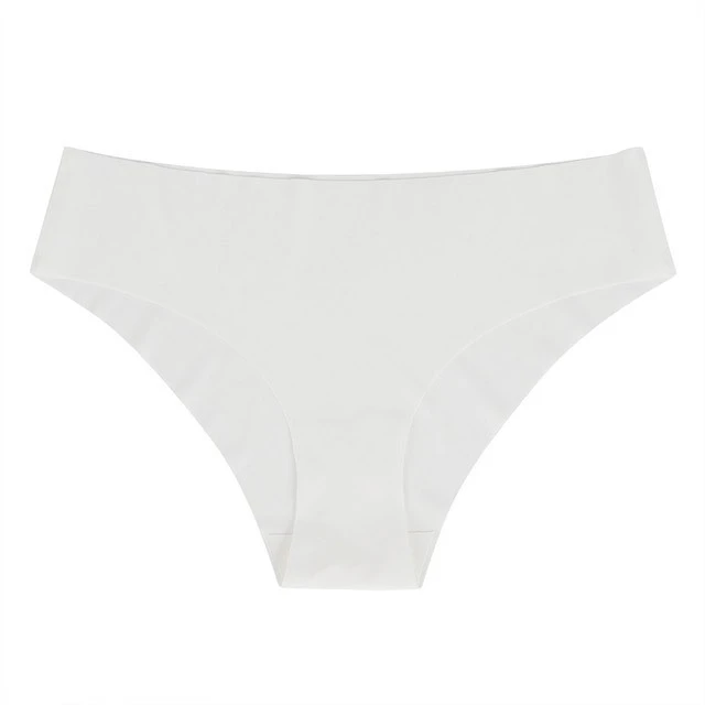 Women's Ice Silk Breathable Low-Rise Seamless Sexy Sports Underwear Triangle Panties Solid Color